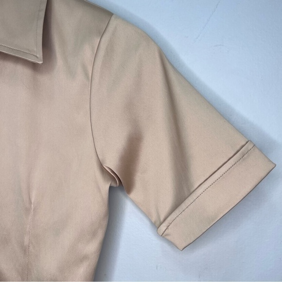 Donna Karan New York Gold Button Up Size Medium - Picture 3 of 7